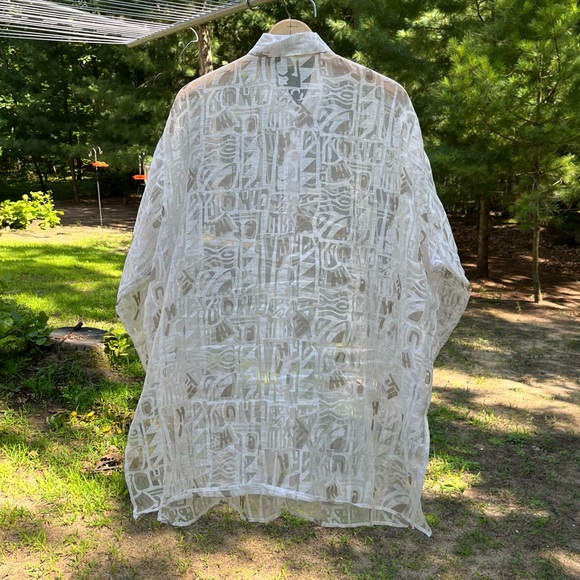 90s Express Sheer Button-Up - Picture 5 of 16